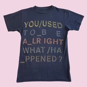 Radiohead In Rainbows You Used To Be Alright What Happened Concert Band Tee XS